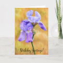 Search for purple iris flower birthday cards Nature