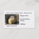 Search for exterminate business cards Vermin