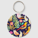 Search for birds decor key rings Flowers
