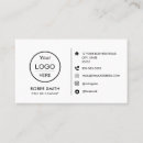 Search for social media icons business cards Professional white