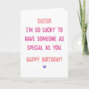 Search for you are special birthday cards Sister