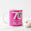 Search for 70th birthday mugs Pink