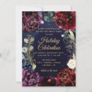 Search for navy gold christmas invitations Floral