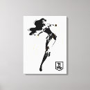 Search for black white pop silhouette art Superhero