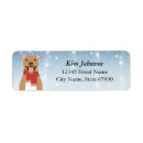 Search for red scarf return address labels Snow