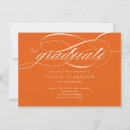 Search for orange graduation invitations Elegant