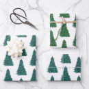 Search for evergreen wrapping paper Christmas pattern