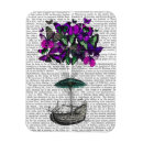 Search for purple flower rectangular magnets Steampunk