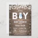 Search for penguin baby boy shower invitations Snowflake