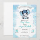 Search for navy blue elephant baby shower invitations Elegant