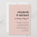 Search for bold baby shower invitations Blush pink