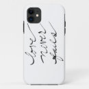 Search for handwritten calligraphy iphone cases Black