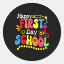 Search for happy first day of school stickers Student