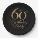 Search for 60th birthday plates Black