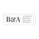 Search for guests return address labels Bride