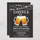 Search for beer mug invitations Chalkboard