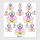Search for meditation pose stickers Lotus