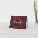 Search for red roses thank you cards Gothic