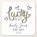 Search for lucky coasters Bridal shower