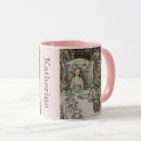 Search for vintage book illustration mugs Alice in wonderland