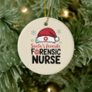 Search for funny nurse christmas tree decorations Santa