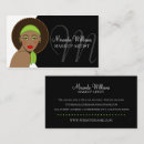 Search for afro business cards Makeup artist
