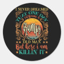 Search for old man stickers Never