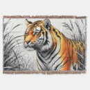 Search for black and white tiger blankets Big cat