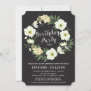 Search for floral wreath birthday invitations Botanical