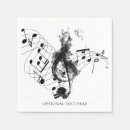 Search for musical notes napkins Elegant
