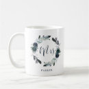Search for navy blue wedding mugs Watercolor