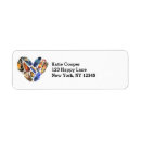 Search for dots and stripes return address labels Watercolor