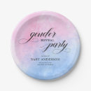 Search for gender reveal plates He or she