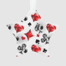 Search for playing card christmas tree decorations Heart