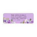 Search for purple rose return address labels Flowers