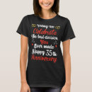 Search for 35 year anniversary tshirts Marriage