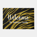 Search for glitter doormats Black and gold
