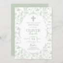 Search for green christening invitations Baptism