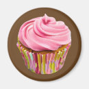 Search for cupcake magnets Pink frosting