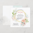 Search for flower design square invitations Floral