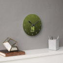 Search for olive green clocks Pattern