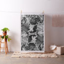 Search for black and white floral fabric Vintage