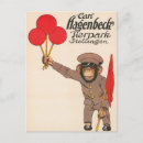 Search for vintage monkey postcards Circus