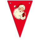 Search for santa claus bunting flags Retro