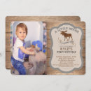 Search for moose birthday invitations Rustic