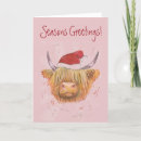 Search for scottish christmas cards Highland cow