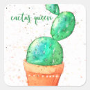 Search for watercolor cactus stickers Green