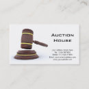 Search for auctioneer business cards Auction house