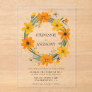 Search for black white and orange wedding invitations Botanical