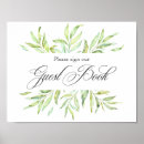 Search for wedding guest books Greenery
